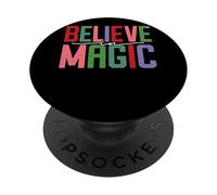 Cita Positiva inspiradora de Believe In Magic PopSockets PopGrip Adhesivo