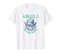 Cita Protectora Espiritual de ángeles Que Nos vigilan Camiseta gráfica económica