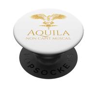 Cita Romana Antigua de Aquila - El águila no atrapa Moscas PopSockets PopGrip Adhesivo