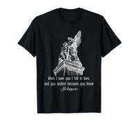 Cita romántica de Estilo Shakespeare When I Saw You Literatura Camiseta