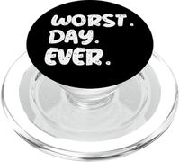 Cita sarcástica Divertida del Peor día | Relatable Mood Gear PopSockets PopGrip para MagSafe