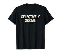 Cita selectivamente Social Estilo de Vida introvertido Camiseta