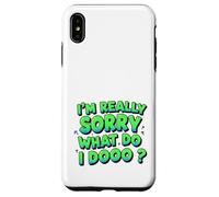 Cita viral graciosa india: lo siento mucho, ¿qué hago? Carcasa para iPhone XS Max