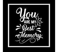 Citas de conmemoración navideña siempre en nuestros corazones recuerda la Navidad en el cielo Calcomanías de grabado 67.2x69.6cm Personalización personalizada Blanco