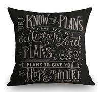 Citas De Las Escrituras De Versículos Antiguos, Salmos, Dichos, Versículo del Cristianismo Jeremías 29:11 Dios Esperanza Fundas De Cojin Decorativo Funda Cojins Uave Fundas De Cojín 45X45Cm