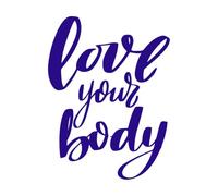 Citas de poder femenino: caligrafía inspiradora con letras de pincel Calcomanías de pared de PVC 60.8x81.4cm Personalización personalizada Azul oscuro