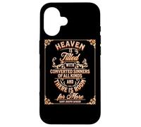 Citas de San José Cafasso: Heaven Sinners Room, Santos Católicos Carcasa para iPhone 16