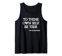 Citas de Shakespeare: Sé Fiel a ti Mismo Cita de Hamlet Camiseta sin Mangas