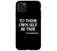 Citas de Shakespeare: Sé Fiel a ti Mismo Cita de Hamlet Carcasa para iPhone 11 Pro MAX