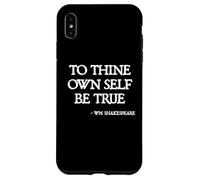 Citas de Shakespeare: Sé Fiel a ti Mismo Cita de Hamlet Carcasa para iPhone XS MAX