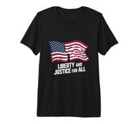 Citas De Texto Diseño Texto De Libertad Y Justicia para Todos Camiseta Premium