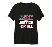 Citas De Texto Diseño Texto De Libertad Y Justicia para Todos Camiseta Premium