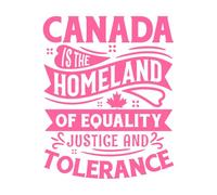 Citas del Día de Canadá: letras, mantén la calma y ama a Canadá Pegatinas de pared de vinilo 65.6x81.6cm No se cae Rosa