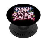 Citas Divertidas de Boxeo Funny Boxer Punch primeras Preguntas más Tarde PopSockets PopGrip Adhesivo