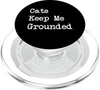 Citas divertidas de Cats Keep Me Grounded PopSockets PopGrip para MagSafe