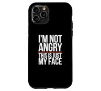 Citas Divertidas de Enojado Gracioso No Estoy Enojado Esto es Solo mi Cara Carcasa para iPhone 11 Pro