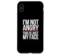 Citas Divertidas de Enojado Gracioso No Estoy Enojado Esto es Solo mi Cara Carcasa para iPhone XS MAX