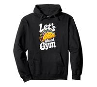 Citas divertidas de gimnasio motivacionales Tacos Let's Taco About Gym Sudadera con Capucha
