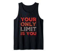 Citas divertidas de gimnasio Tu único límite es tu gimnasio motivacional Camiseta sin Mangas