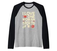 Citas Divertidas de Humor Tengo una Mujer y Varios Deportes Camiseta Manga Raglan