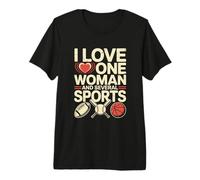 Citas Divertidas de Humor Tengo una Mujer y Varios Deportes Camiseta Premium