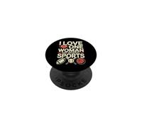 Citas Divertidas de Humor Tengo una Mujer y Varios Deportes PopSockets PopGrip Adhesivo