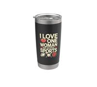Citas divertidas de humor Tengo una mujer y varios deportes Vaso térmico de acero inoxidable de doble pared