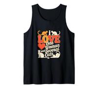 Citas Divertidas de Humor Tengo una Mujer y Varios Gatos Camiseta sin Mangas