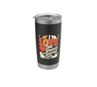 Citas divertidas de humor Tengo una mujer y varios gatos Vaso térmico de acero inoxidable de doble pared