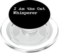 Citas divertidas de I Am the Cat Whisperer PopSockets PopGrip para MagSafe