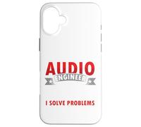 Citas Divertidas de Ingeniero de Audio Que resuelvo Problemas tecnología de Sonido Carcasa para iPhone 16 Plus