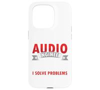 Citas Divertidas de Ingeniero de Audio Que resuelvo Problemas tecnología de Sonido Carcasa para iPhone 15 Pro