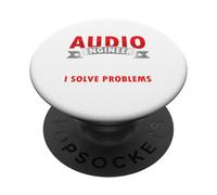 Citas Divertidas de Ingeniero de Audio Que resuelvo Problemas tecnología de Sonido PopSockets PopGrip Adhesivo