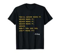 Citas Divertidas de la película de Kung Pow Que Nunca lo harás, Nunca! Camiseta