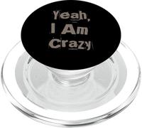 Citas Divertidas de Locura Gente Loca Divertida Sí, Estoy Loco PopSockets PopGrip para MagSafe