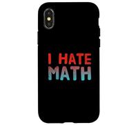 Citas Divertidas de matemáticas Cita de Texto para Gente Divertida Odio Las matemáticas Carcasa para iPhone X/XS