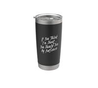 Citas divertidas de paciencia de altura sarcástica si piensas que soy corto Vaso térmico de acero inoxidable de doble pared