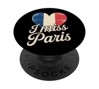 Citas Divertidas de París Francia Amante París Amor Me PopSockets PopGrip Adhesivo