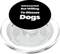 Citas Divertidas de Perros introvertidos Pero Dispuestos a Hablar sobre Perros PopSockets PopGrip para MagSafe