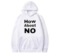 Citas Divertidas Hoodie Quirky Tendencia Casual Streetwear con Impresión Única Pullover