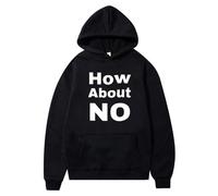 Citas Divertidas Hoodie Quirky Tendencia Casual Streetwear con Impresión Única Pullover