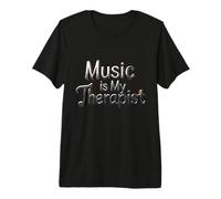 Citas Divertidas Música Amor Música Músico La música es mi Terapeuta Camiseta Premium