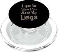 Citas Divertidas Piernas Cortas Citas La Vida Es Corta Así Son Mis Piernas PopSockets PopGrip para MagSafe