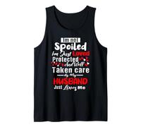 Citas Divertidas sobre Esposas No Estoy malcriada, mi Esposo Camiseta sin Mangas