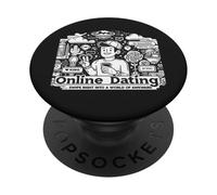 Citas en línea Deslízate en un mundo incómodo PopSockets PopGrip Adhesivo