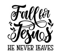 Citas inspiradoras de "Enamórate de Jesús" Calcomanías de pared 72x72.1cm Incluye kit de película de transferencia Negro