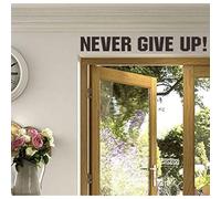 Citas inspiradoras Nunca renuncies a la calcomana de pared para la escuela de la oficina Afirmaciones positivas diciendo palabras calcomanas de par