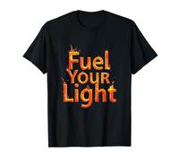 Citas motivacionales 3D Alimenta tu luz Citas Inspiración Camiseta