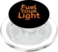 Citas motivacionales 3D Alimenta tu luz Citas Inspiración PopSockets PopGrip para MagSafe