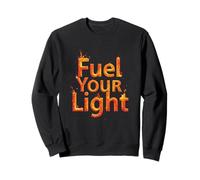 Citas motivacionales 3D Alimenta tu luz Citas Inspiración Sudadera